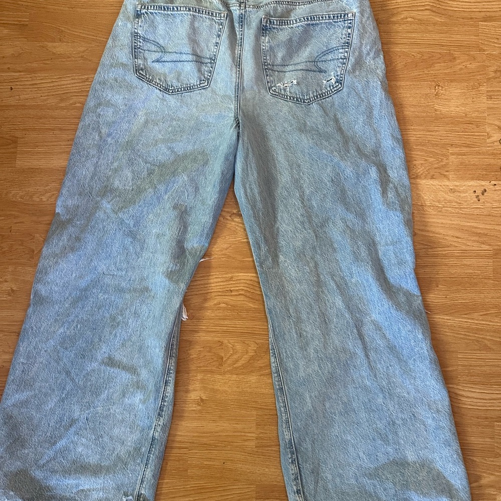 American Eagle Outfitters curve love baggy high rise